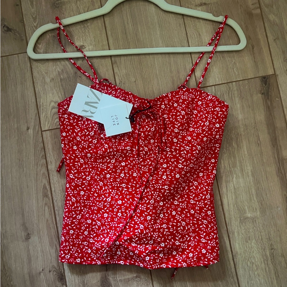 [NEW W/ TAGS] Zara Floral Print Corset Top